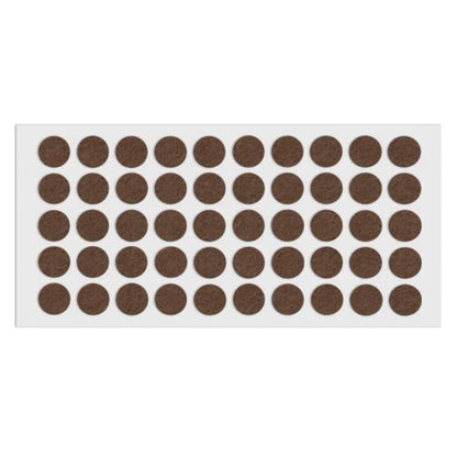 Selbstklebendes Filzpad Ø18mm Braun – Furnica