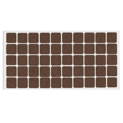 Selbstklebendes Filzpad 20x20mm Braun – Furnica