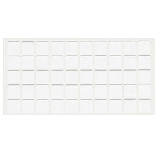 Selbstklebendes Filzpad 20x20mm Weiß