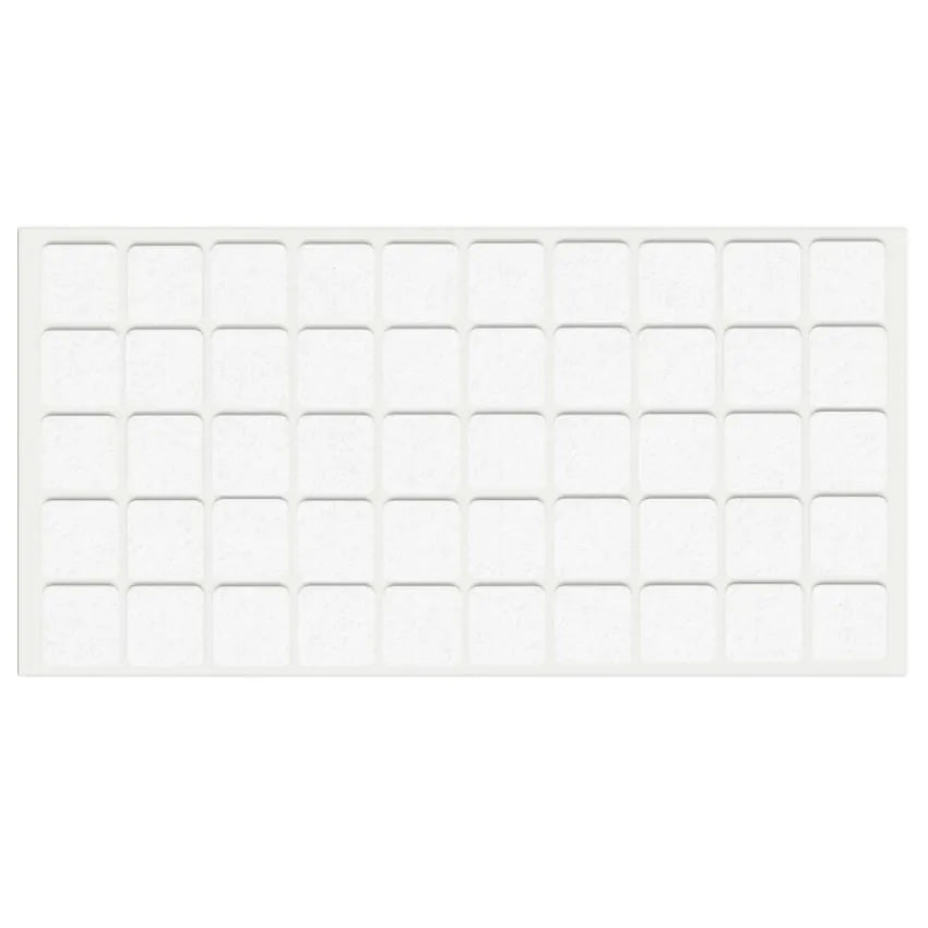 Selbstklebendes Filzpad 20x20mm Weiß – Furnica
