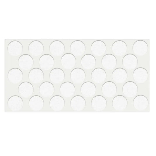 Selbstklebendes Filzpad Ø24mm Weiß – Furnica