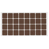 Selbstklebendes Filzpad 25x25mm Braun