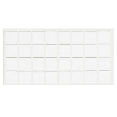 Selbstklebendes Filzpad 25x25mm Weiß
