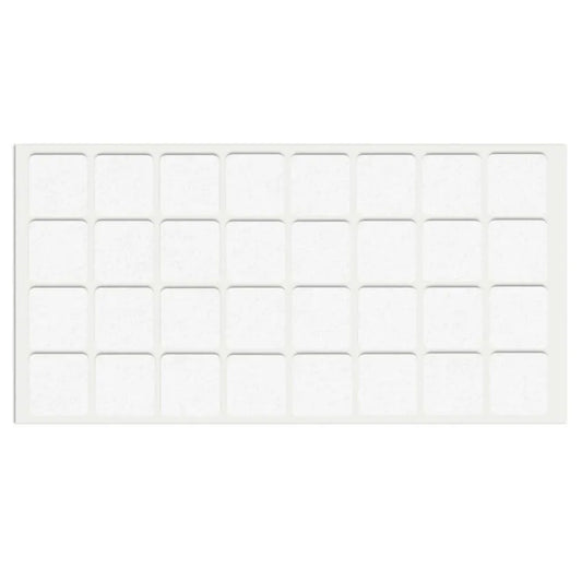 Selbstklebendes Filzpad 25x25mm Weiß – Furnica