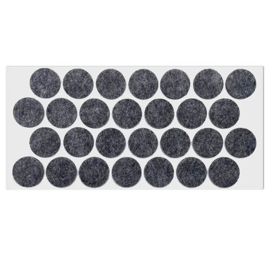 Selbstklebendes Filzpad Ø28mm Grau – Furnica