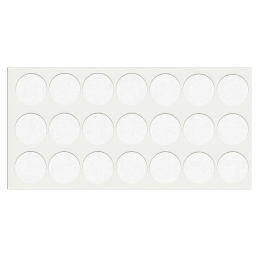 Selbstklebendes Filzpad Ø30mm Weiß – Furnica