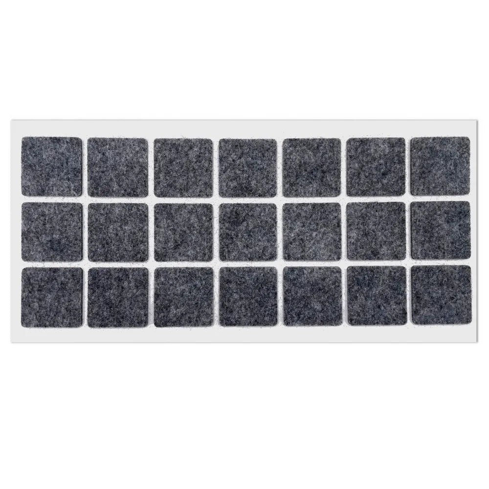 Selbstklebendes Filzpad 30x30mm Grau – Furnica