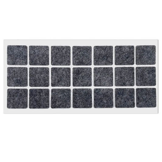 Selbstklebendes Filzpad 30x30mm Grau – Furnica