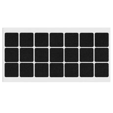 Selbstklebendes Filzpad 30x30mm Schwarz
