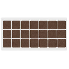 Selbstklebendes Filzpad 30x30mm Braun
