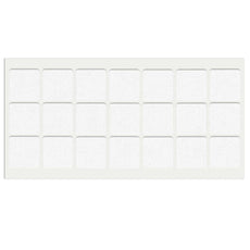 Selbstklebendes Filzpad 30x30mm Weiß