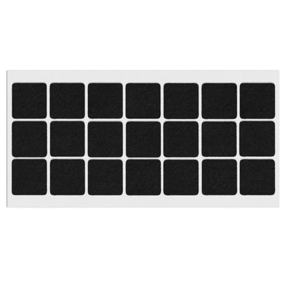 Selbstklebendes Filzpad 30x30mm Schwarz – Furnica