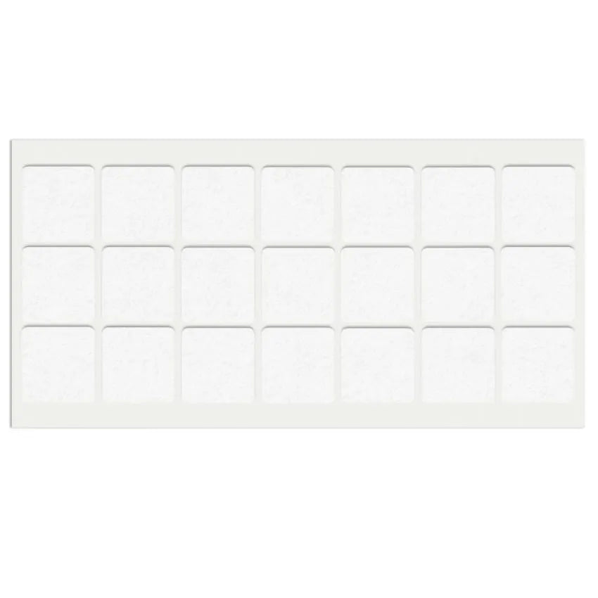 Selbstklebendes Filzpad 30x30mm Weiß – Furnica