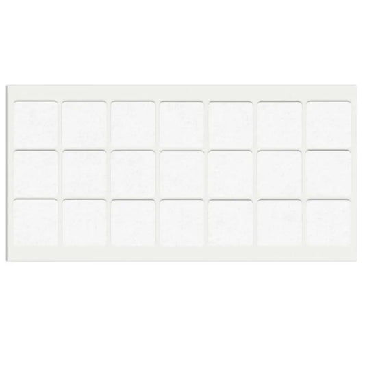 Selbstklebendes Filzpad 30x30mm Weiß – Furnica