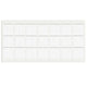 Selbstklebendes Filzpad 30x30mm Weiß – Furnica
