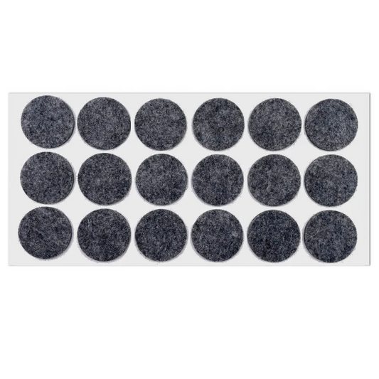 Selbstklebendes Filzpad Ø35mm Grau – Furnica