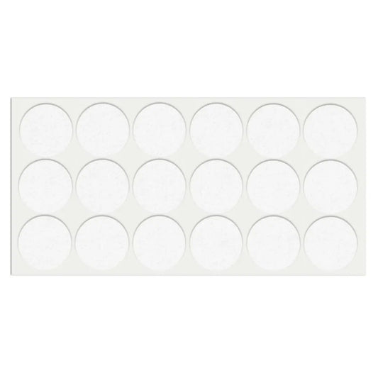 Selbstklebendes Filzpad Ø35mm Weiß – Furnica