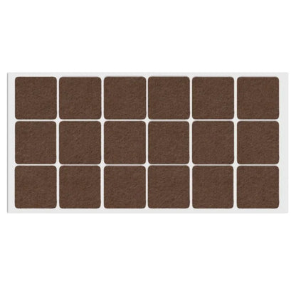 Selbstklebendes Filzpad 35x35mm Braun – Furnica