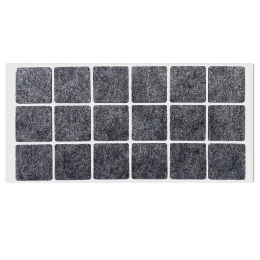 Selbstklebendes Filzpad 35x35mm Grau – Furnica