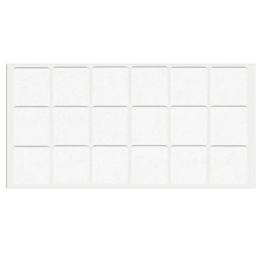 Selbstklebendes Filzpad 35x35mm Weiß – Furnica