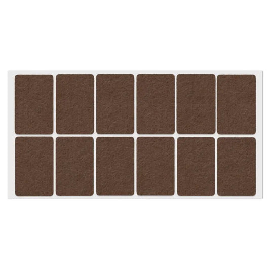 Selbstklebendes Filzpad 35x55mm Braun – Furnica