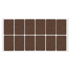 Selbstklebendes Filzpad 35x55mm Braun