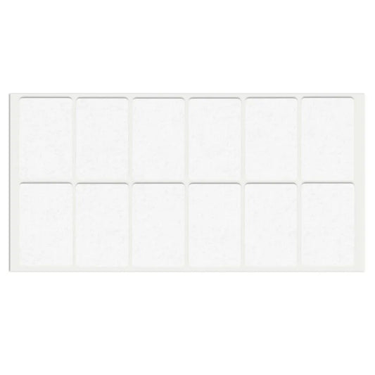 Selbstklebendes Filzpad 35x55mm Weiß – Furnica