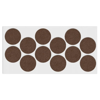 Selbstklebendes Filzpad Ø40mm Braun – Furnica