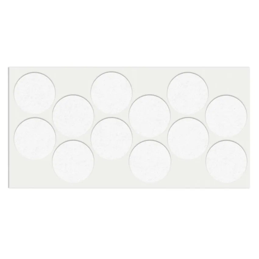 Selbstklebendes Filzpad Ø40mm Weiß – Furnica