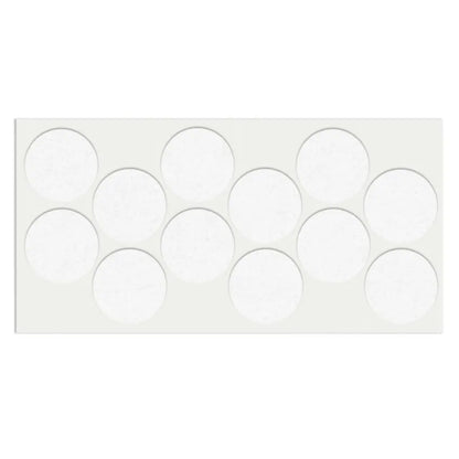Selbstklebendes Filzpad Ø40mm Weiß – Furnica