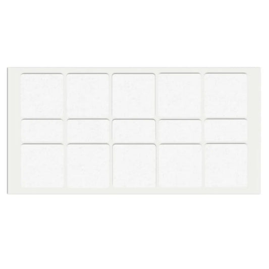 Selbstklebendes Filzpad 40x40mm/20x40mm Weiß – Furnica