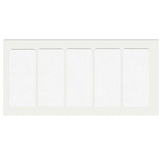 Selbstklebendes Filzpad 40x90mm Weiß