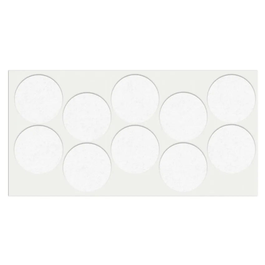 Selbstklebendes Filzpad Ø45mm Weiß – Furnica