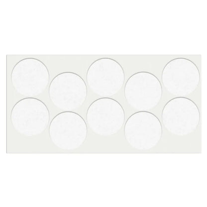 Selbstklebendes Filzpad Ø45mm Weiß – Furnica