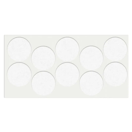 Selbstklebendes Filzpad Ø45mm Weiß – Furnica