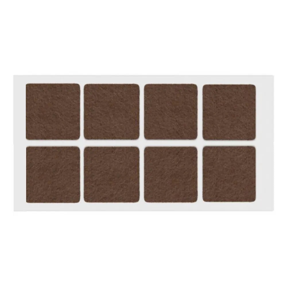 Selbstklebendes Filzpad 50x50mm Braun – Furnica