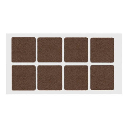 Selbstklebendes Filzpad 50x50mm Braun – Furnica