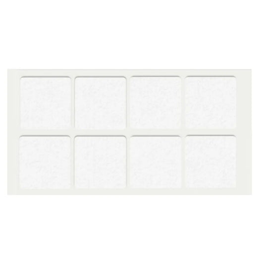 Selbstklebendes Filzpad 50x50mm Weiß – Furnica