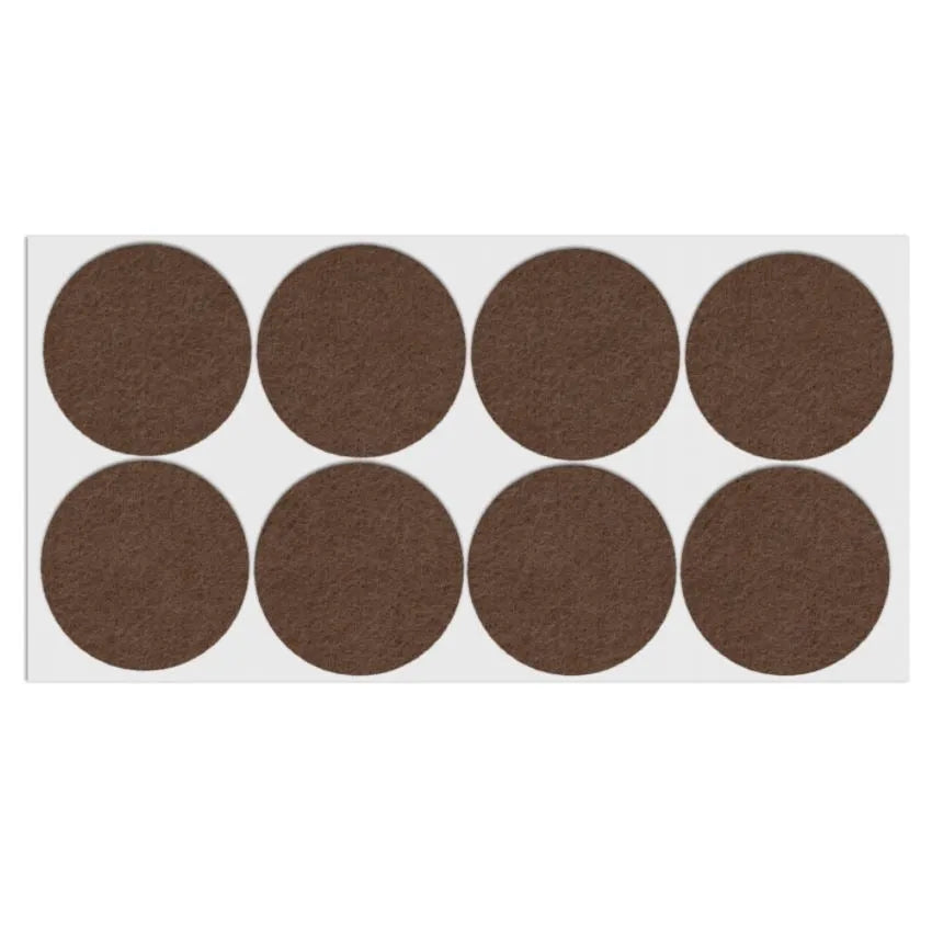Selbstklebendes Filzpad Ø55mm Braun – Furnica