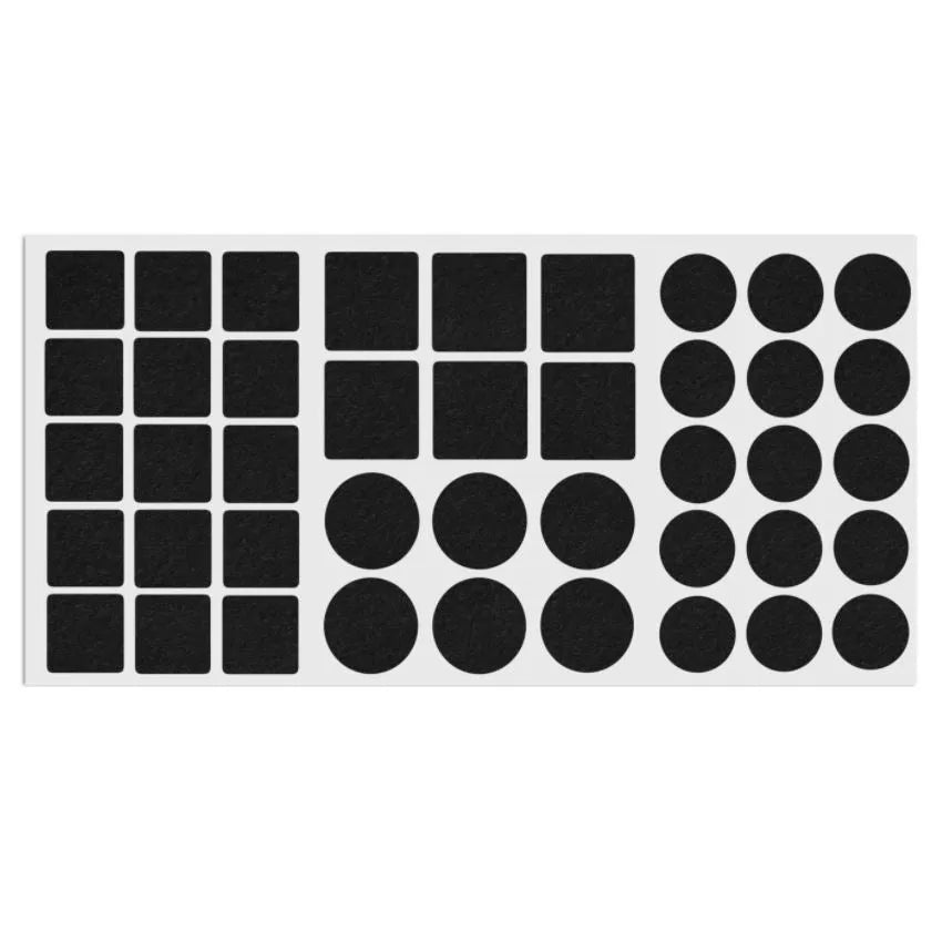 Selbstklebendes Filzpad Mix Schwarz – Furnica