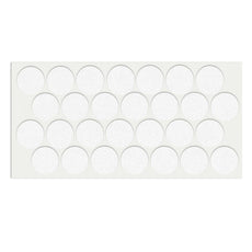 Selbstklebendes Filzpad Ø28mm Weiß