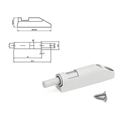 Soft-Close Schranktürdämpfer - Grau (10 Stück) – Furnica