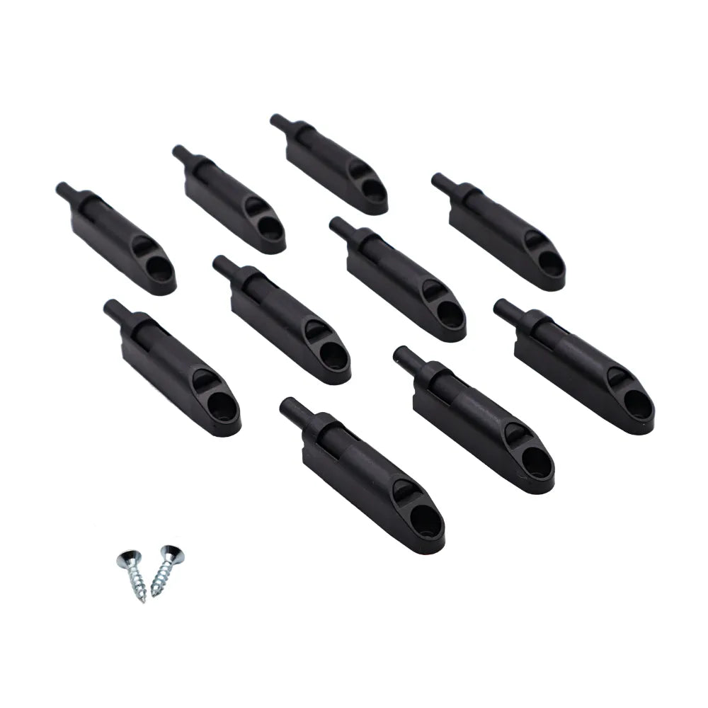 Soft-Close Schranktürdämpfer - Schwarz (10 Stück) – Furnica