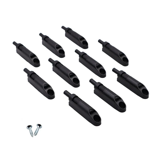 Soft-Close Schranktürdämpfer - Schwarz (10 Stück) – Furnica