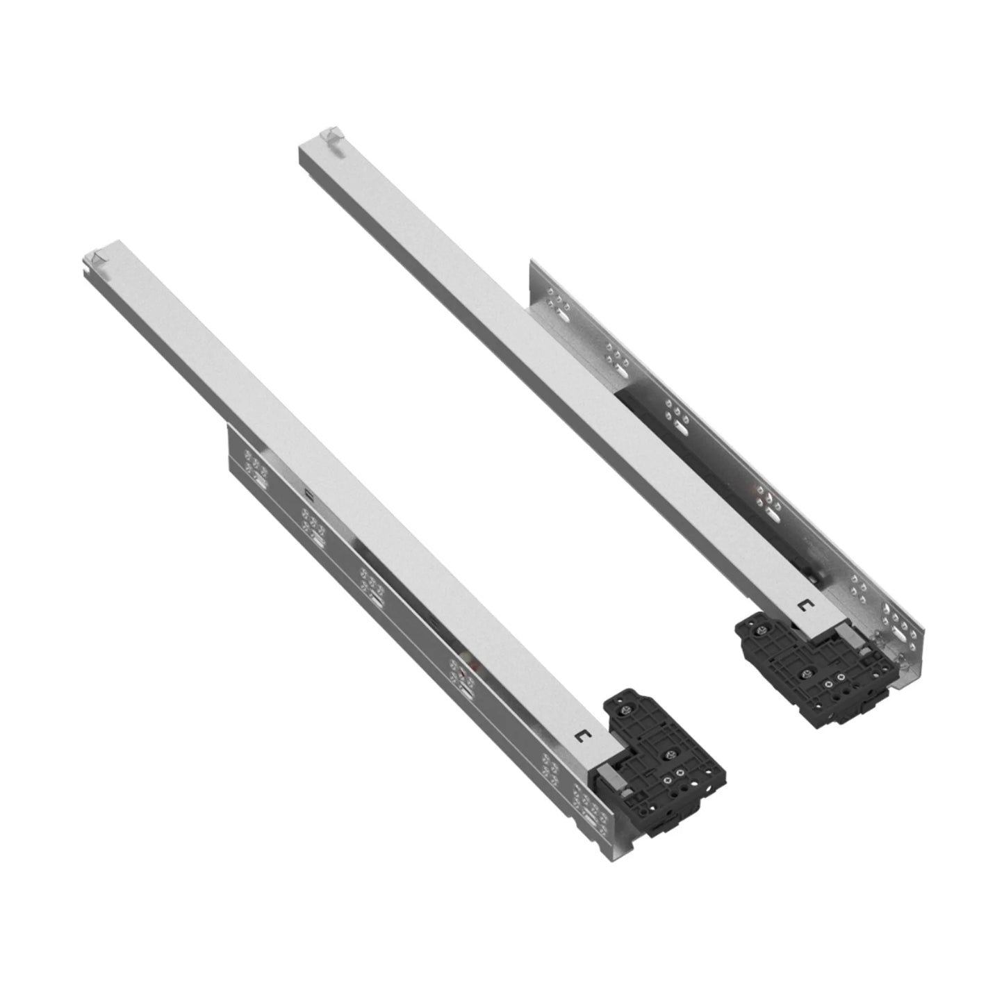 Soft-Close Unterflurführungen Schubladenschienen, Vollauszug 250mm - 600mm – Furnica