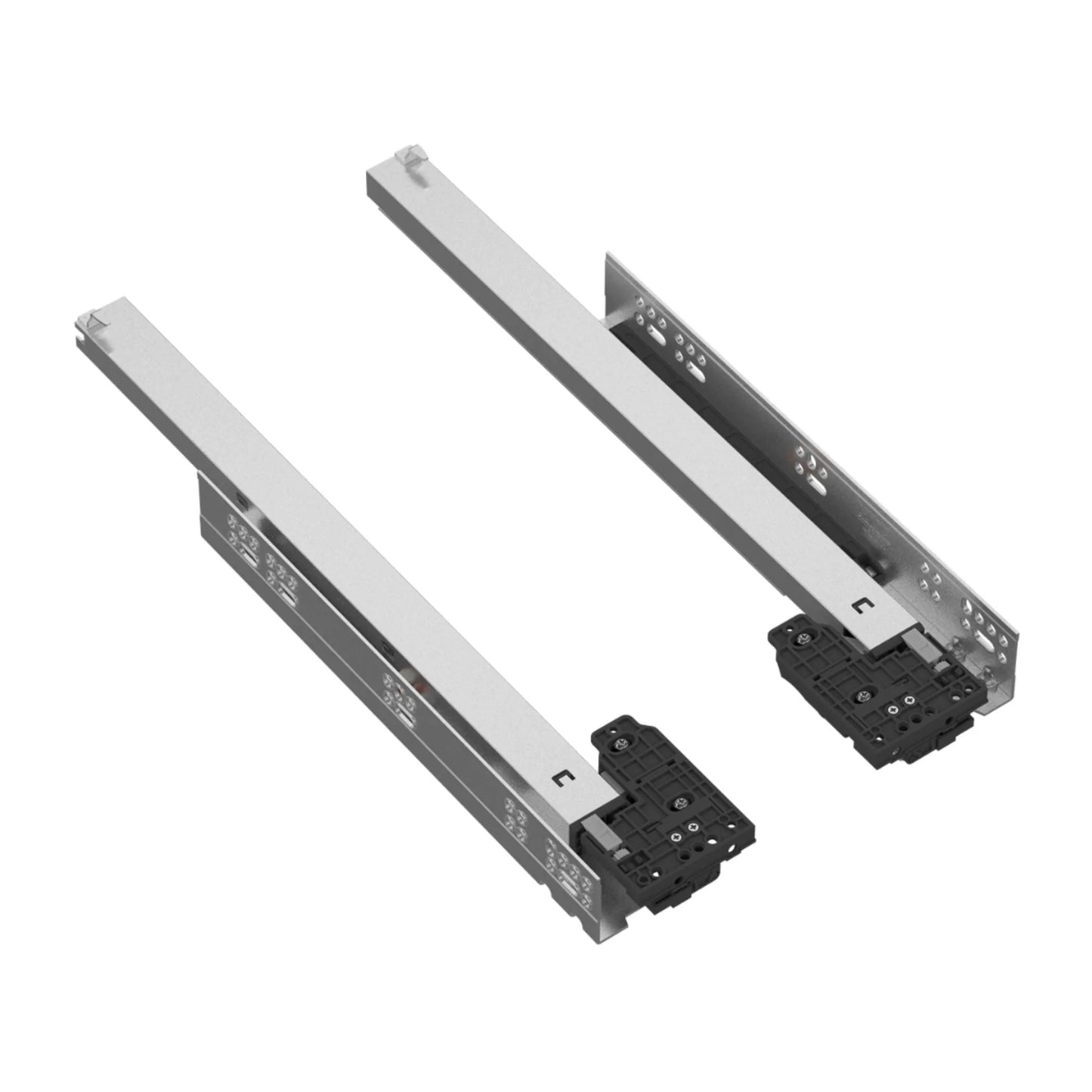 Soft-Close Unterflurführungen Schubladenschienen, Vollauszug 250mm - 600mm – Furnica