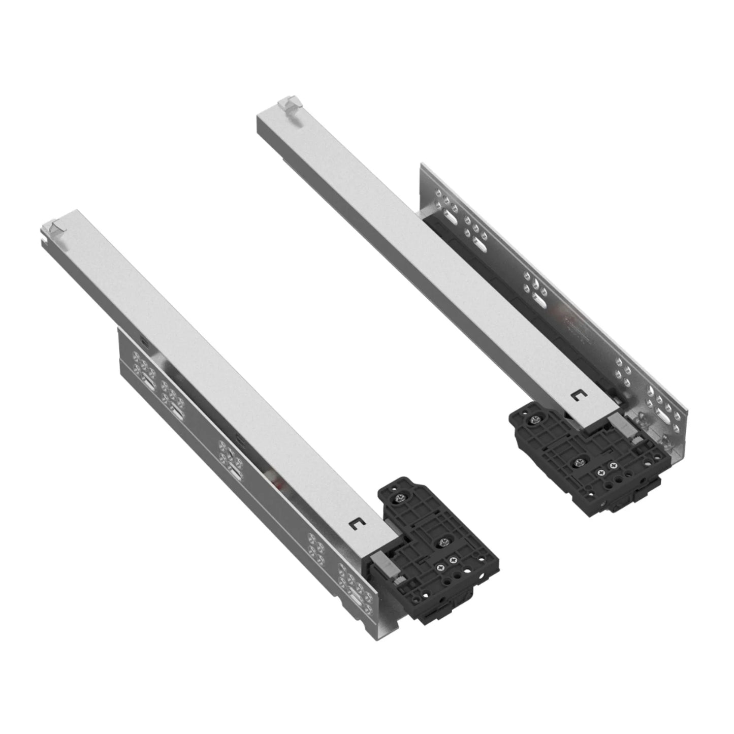 Soft-Close Unterflurführungen Schubladenschienen, Vollauszug 250mm - 600mm – Furnica