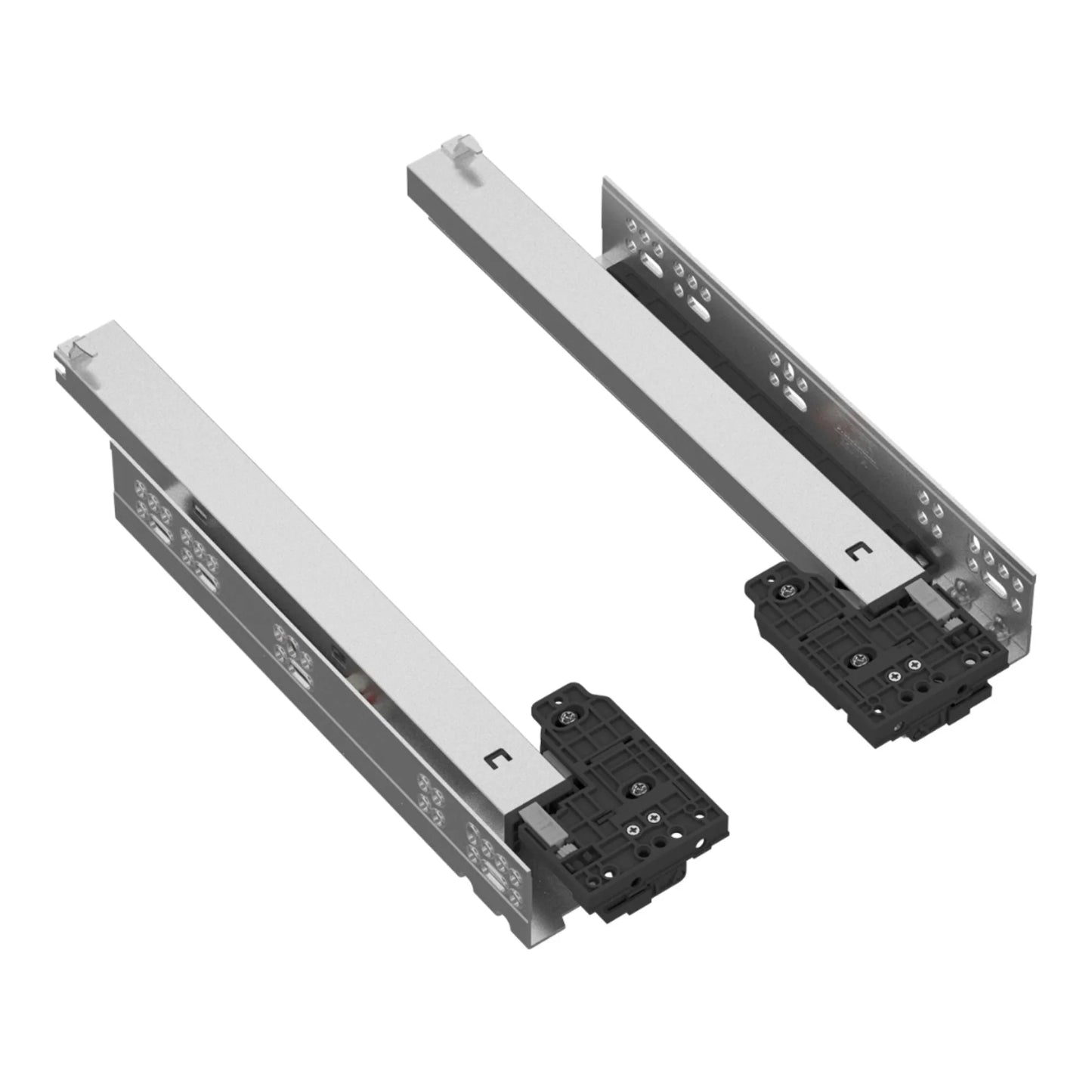 Soft-Close Unterflurführungen Schubladenschienen, Vollauszug 250mm - 600mm – Furnica