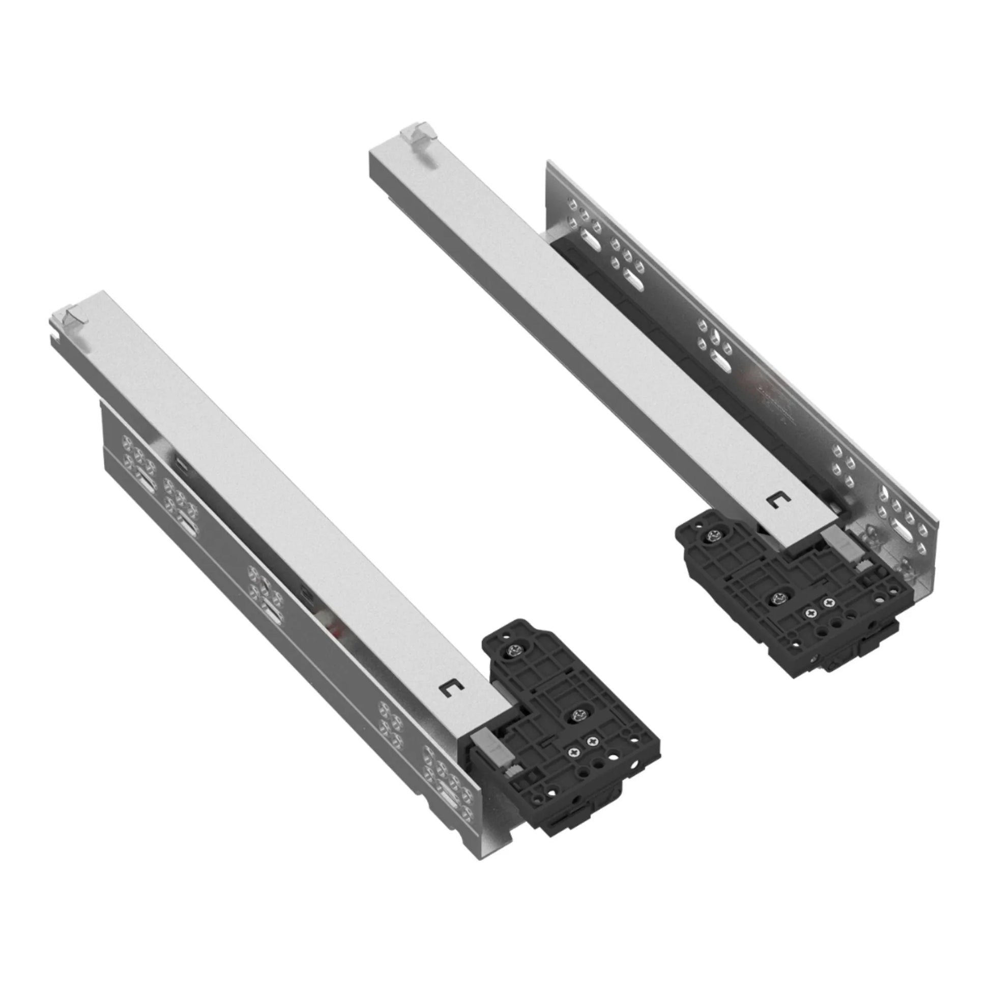 Soft-Close Unterflurführungen Schubladenschienen, Vollauszug 250mm - 600mm – Furnica