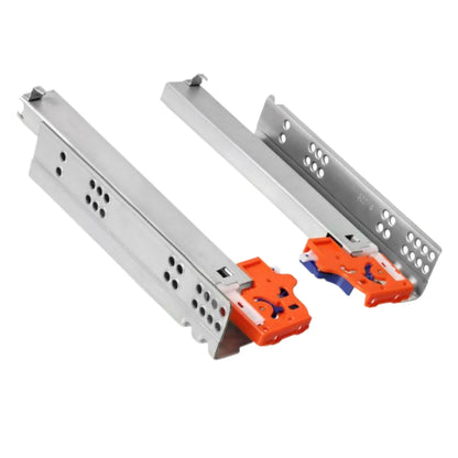 Soft-Close Unterflurführungen Schubladenschienen, Vollauszug 250mm - 600mm – Furnica